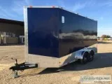 2018 Horton 7X14 Indigo Blue Cargo Trailer