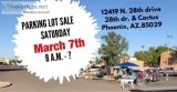 Sat-March 7- at 8 am-Huge yard sale in the Parking lot