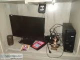 Desktop computer and computer chestcabinet