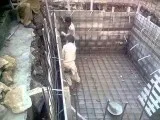 Construction of concrete underground water tank
