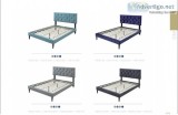 Brand New Platform Bed In Blue Or Grey Color Headboard Included