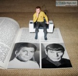 Vintage 1995 Star Trek Captain Kirk Ornament and 1980s Star Trek