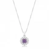 Lavender Sparkle Necklace For Sale  Inspired Silver