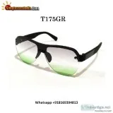 Green Gradient Aviator Sunglasses for Men