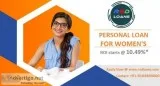 Special Interest rates on personal loan for womens-Get Lowest pe