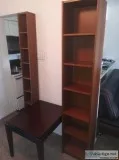 Solid Wood Bookshelf DVD shelf and Coffee Table