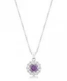 Lavender Sparkle Necklace For Sale  Inspired Silver