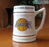 Vintage 1987 Los Angeles Lakers Boston Celtic Basketball NBA Cha