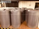 42 Rubbermaid Silhouette Trash Cans with Paper Recycle Lids