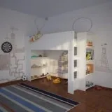 Buy Full Guard Rail Loft Bed from Fitting Furniture