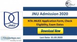 JNU Admission 2020 NTA JNUEE Application Form Check Eligibility 