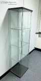 IKEA DETOLF Glass-door cabinet black - &pound40 - was &pound60