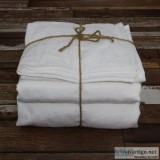 Buy Linen Sheets Set Optic White From Linenshed Australia