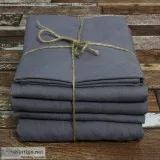 Buy Linen Sheets Set Lead Grey From Linenshed Australia