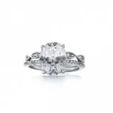 Sterling Silver Oval Cut Wedding Set For Sale  Inspired Silver