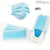 Blue Disposable Medical Salon Professional Ear loops Face Flu 3 