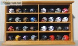 BEAUTIFUL DISPLAY CASE COMPLETE WITH ALL 32 POCKET PRO TEAM FOOT