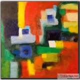 Abstract Painting on Canvas