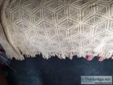 Vintage Hand crocheted coverlet