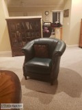 Leather Sofa and Chair
