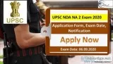 UPSC NDA NA 2 Exam 2020 Application Form Exam Date Notification 