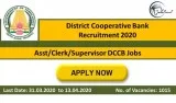 District Cooperative Bank Recruitment 2020 (1015) AsstClerkSuper