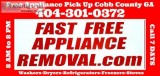 Fast Free Appliance Removal