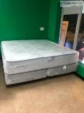king  double side  mattress and split boxspring for sale