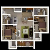 3br - 956ft2 - private patio hood property 2 bedrooms