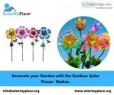 Bright up your Garden with Solar Flower Stakes-Solarmyplace