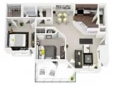 2br - 900ft2 - 24 Hour Fitness Center Generous Kitchen Cabinetry