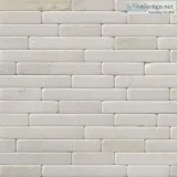 Greecian White 8x18 Tumbled Stone Veneer