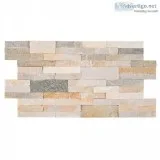 Golden Honey Peel and Stick Stacked Stone