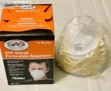 New in Box of 10 SAS SAFETY N95 VALVED PARTICULATE RESPIRATOR