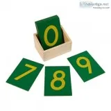 Toddler Sandpaper Numbers With Box  Kid Advance Montessori