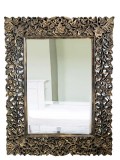 Antique Carved Floral Arch Mirror Motif Wall Art Handcarved Mirr
