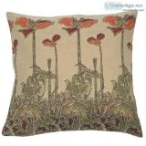 CHAMP ART NOUVEAU FRENCH TAPESTRY CUSHION