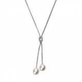 Silver Knot Pearl Necklace For Sale  Inspired Silver