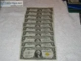 10 bill set 1 - 1935A Gold Seal North Africa - Sequential serial