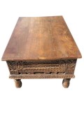 Antique Chai table indi Boho Coffee Table Rustic Table Accent Fu