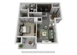 1br - 730ft2 - Five Saltwater Pools Microwave Designer Paint Sch