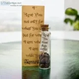 Love you more than coffee - Message bottle