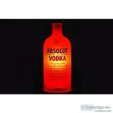 Absolute Vodka Red Bottle Lamp