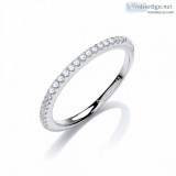 Shop Sterling Silver Eternity Rings From Daviddeyong.co.uk