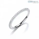 Shop Sterling Silver Eternity Rings From Daviddeyong.co.uk