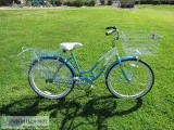 Schwinn Women s Legacy 26&quot Cruiser Bike- BlueWhite by Christ