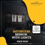 Bathroom Vanity Mirror with Lights and Defogger