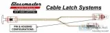 Flexible Double Latch Cable Assembly with T-handle