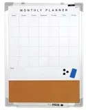 Magnetic White Board Calendar W Cork Bottom