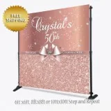 50th birthday backdrop by Dream design group.